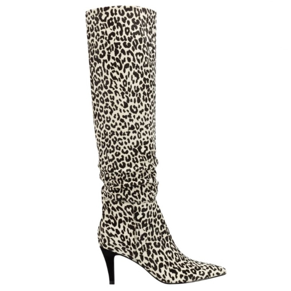 NEW ⭐️ Marc Fisher LTD Leopard Knee Heel Boot